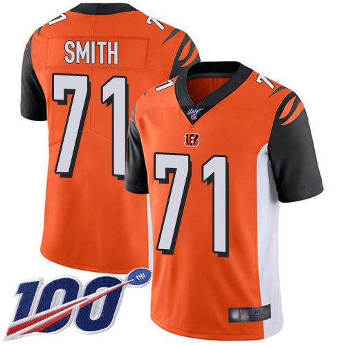 Cincinnati Bengals Limited Orange Men Andre Smith Alternate Jersey NFL Footballl 71 100th Season Vapor Untouchable